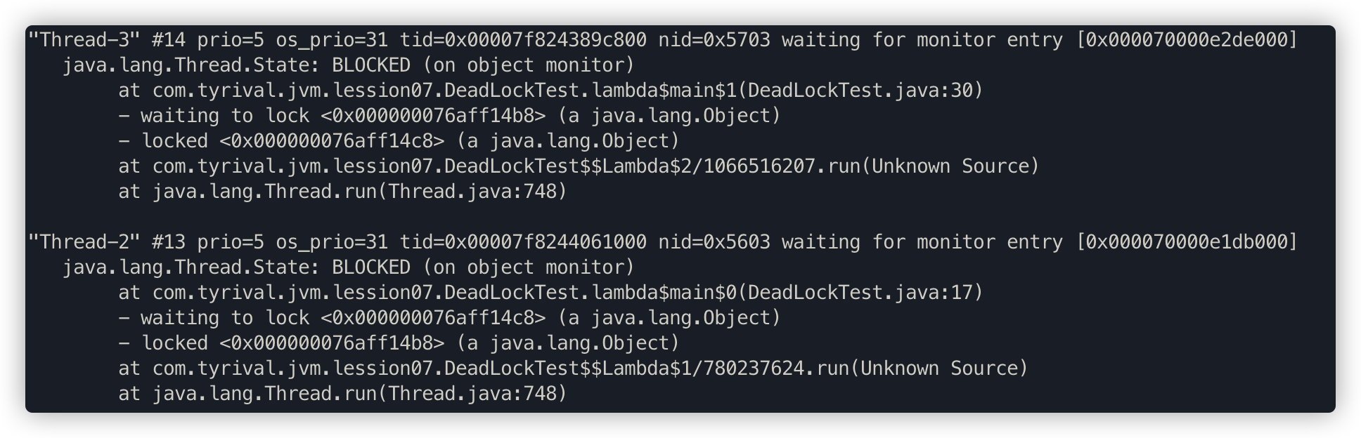 jstack-thread