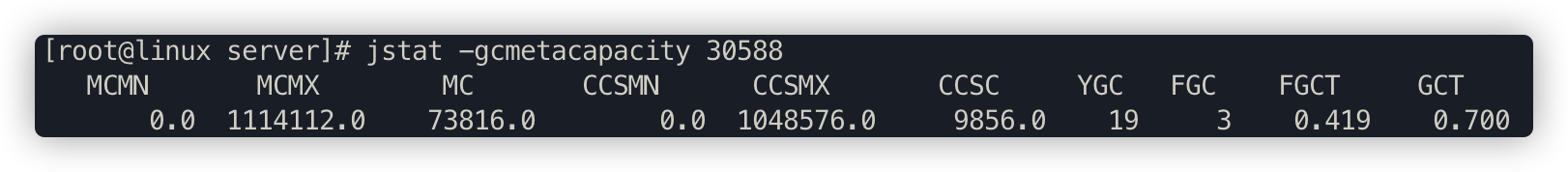 jstat-gcmetacapacity