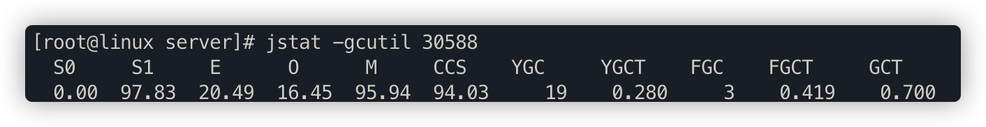 jstat-gcutil