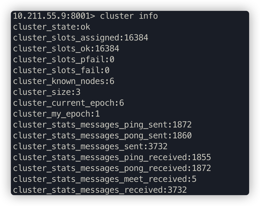 redis-cluster-info